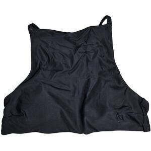 Aerie Black High Neck Halter Bikini Top XS NWT‎